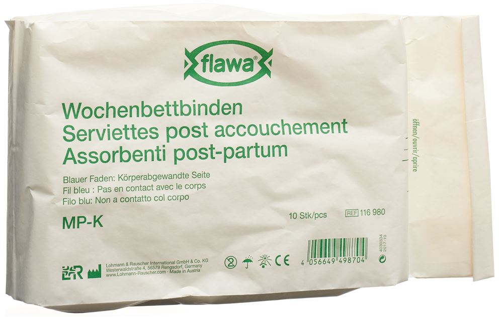 FLAWA Wochenbettbinden MP-K<br>10 Stück, Beutel