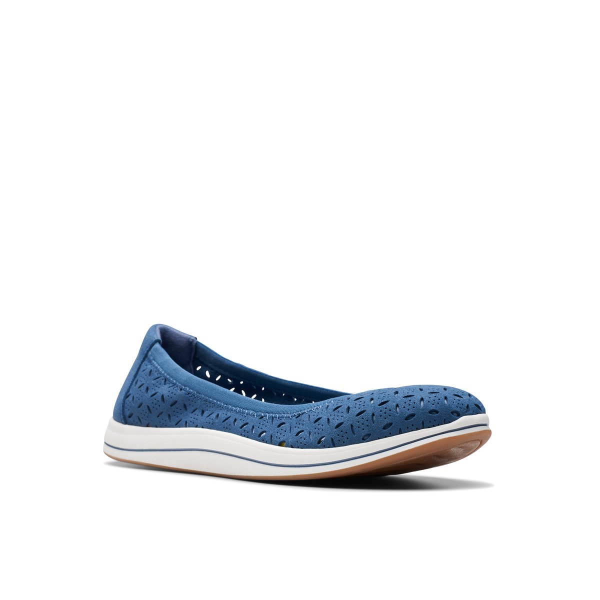 CLARKS-Breeze_roam-Ballerine - Talon plat - Bleu