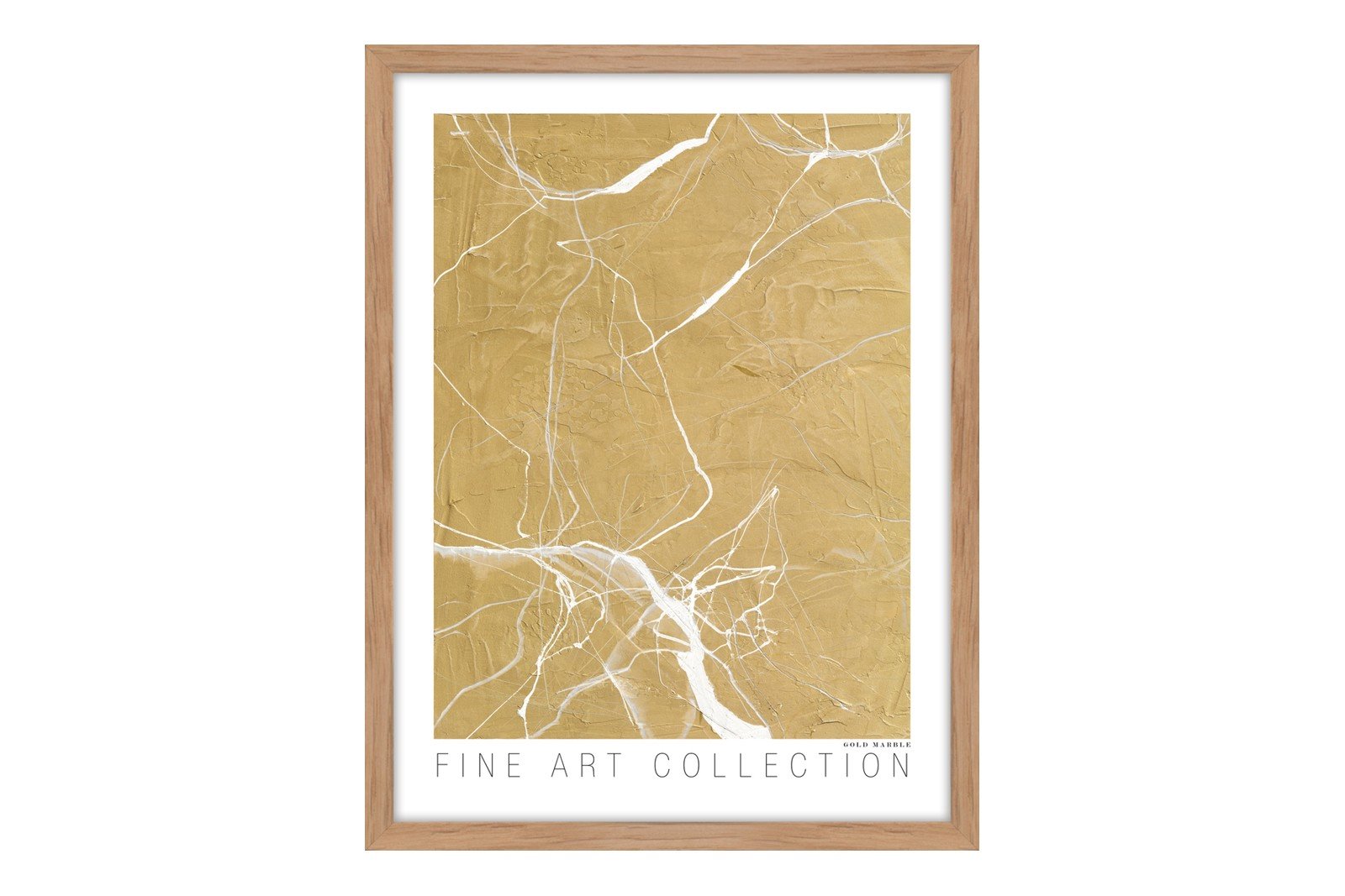 Gold Marble 30x40 cm Oak Frame
