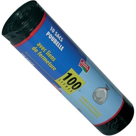 Sac poubelle - 100 L - x10