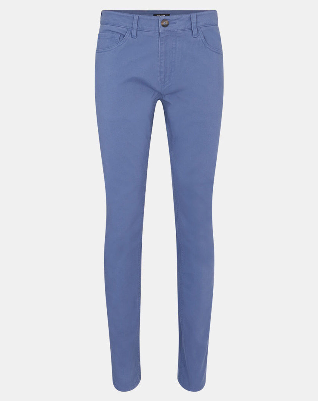 Galeries Lafayette Pantalon en Coton stretch Kuflex bleu vintage