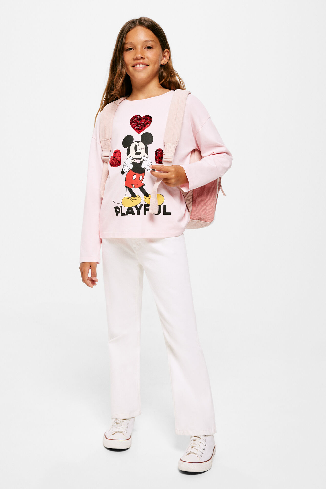 Camiseta do Mickey Mouse para meninas