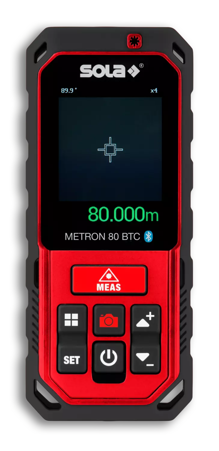 Sola METRON 80 BTC Laser afstandsmeter in tas - Bluetooth - 80m