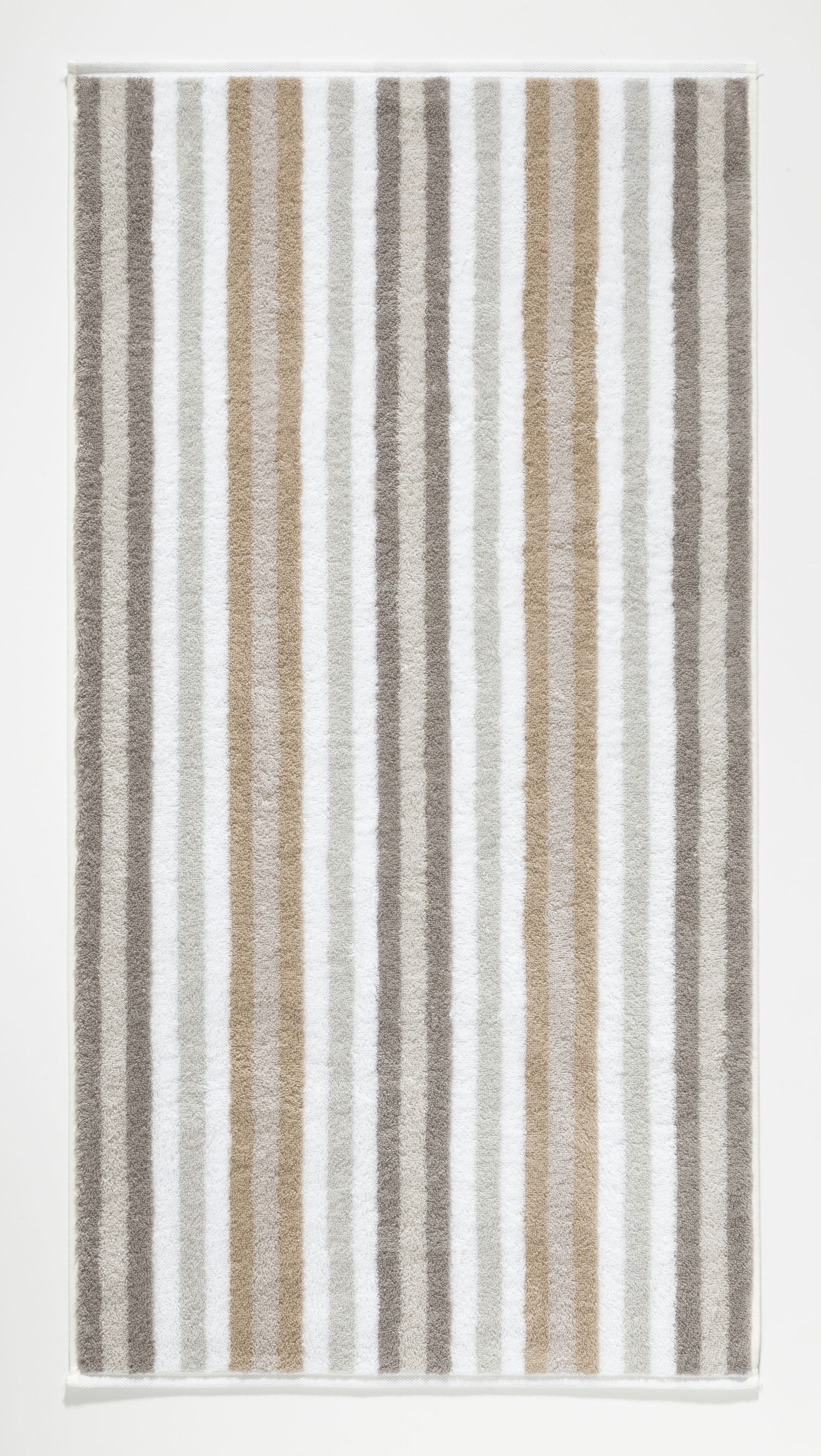 Duschtuch Streifen beige