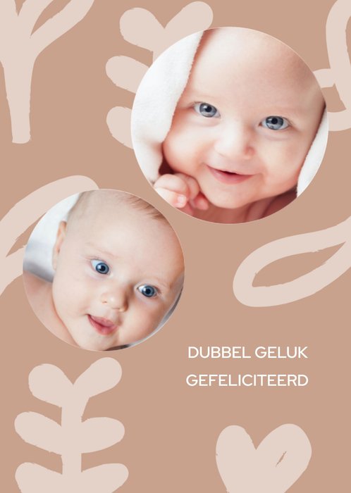 Greetz | Geboortekaart | Dubbel geluk