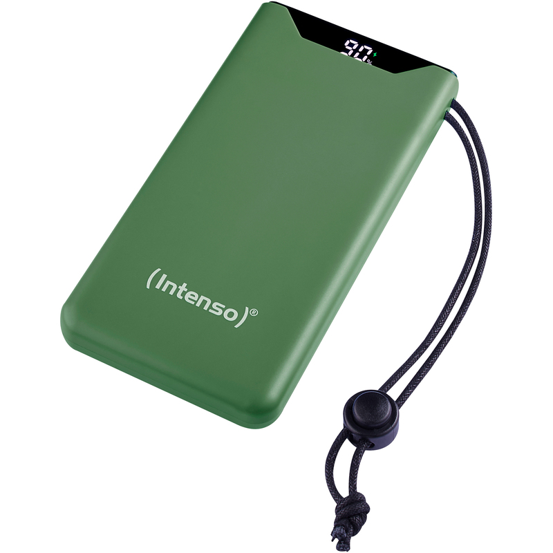 Intenso Powerbank F10000, 10000 mAh, grün, 1 Stück