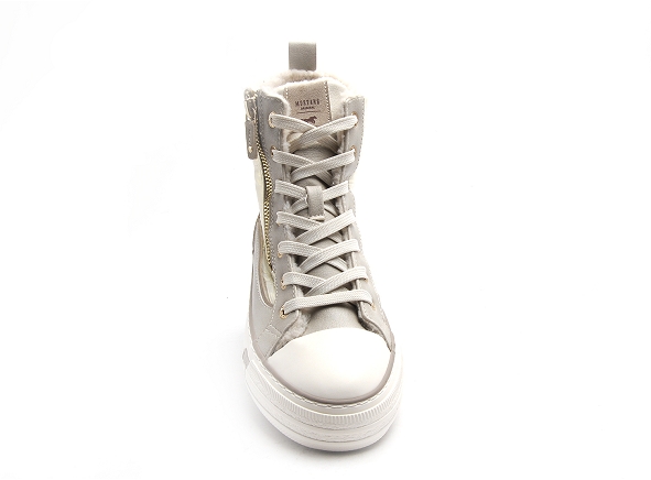 Mustang boots bottine plates femme 1410603 beige