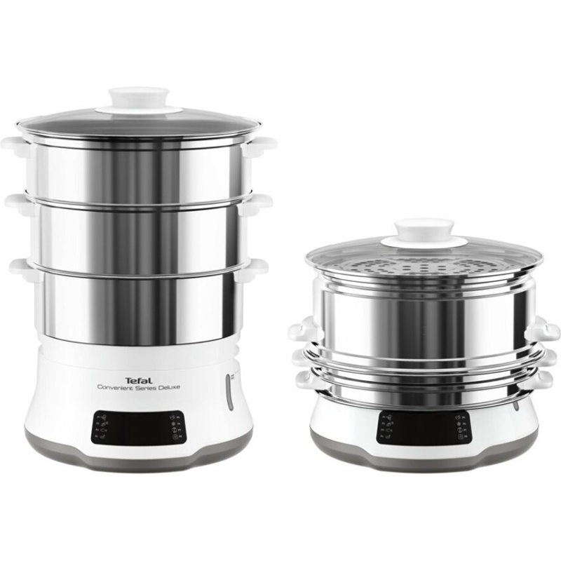 Cuiseur vapeur Tefal DELUXE CONVENIENT SERIES 8 Programmes 3 Niveaux de Cuisson Ecran Tactile VC502D10