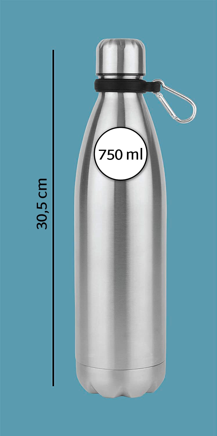 kh-Security Hidden Safe (Ausführung: Edelstahlflasche) Silber