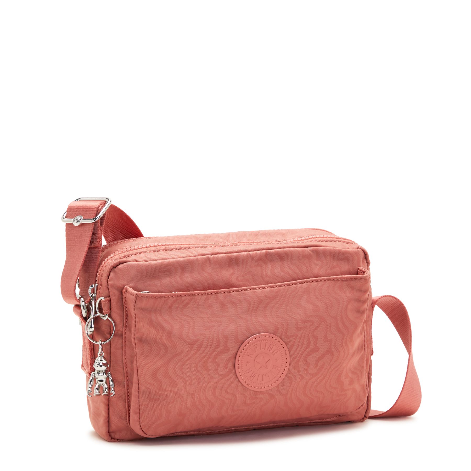ABANU M Sac à bandoulière réglable polyvalent de taille moyenne  - Vintage Pink Emboss