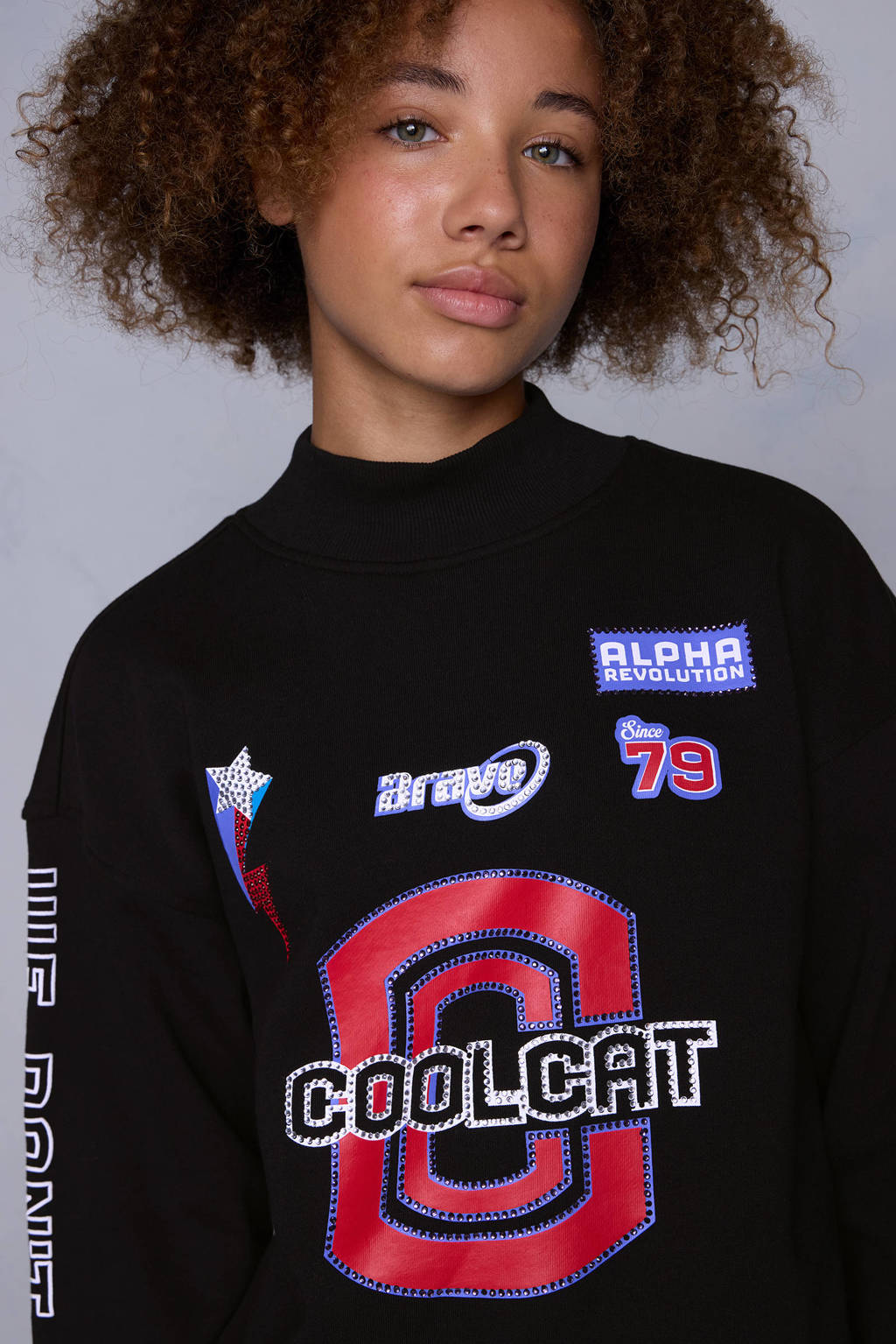 Coolcat Sweater Tjinta metDiamond Racer Logo Print