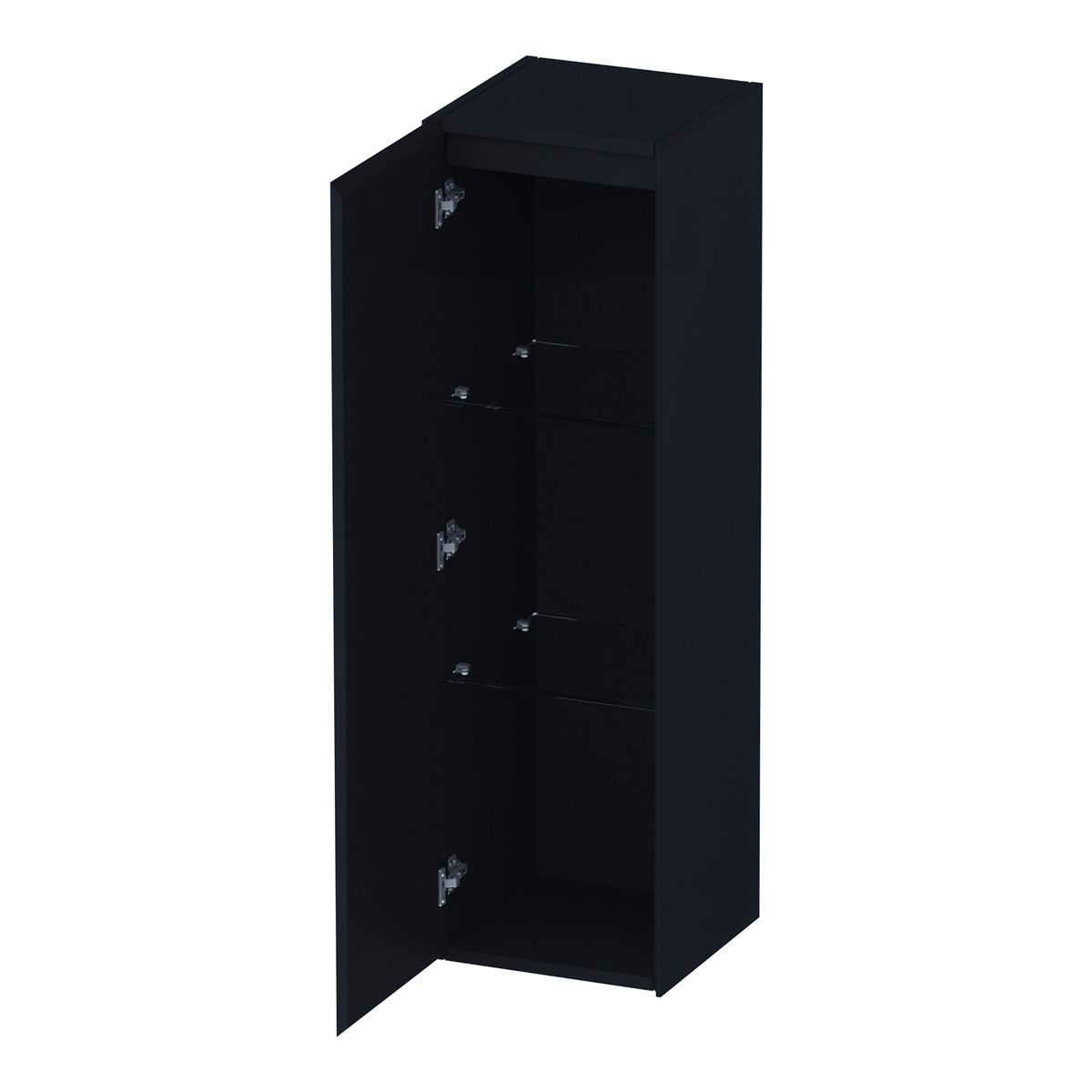 Brauer Inspire kolomkast 120cm linksdraaiend zwart mat