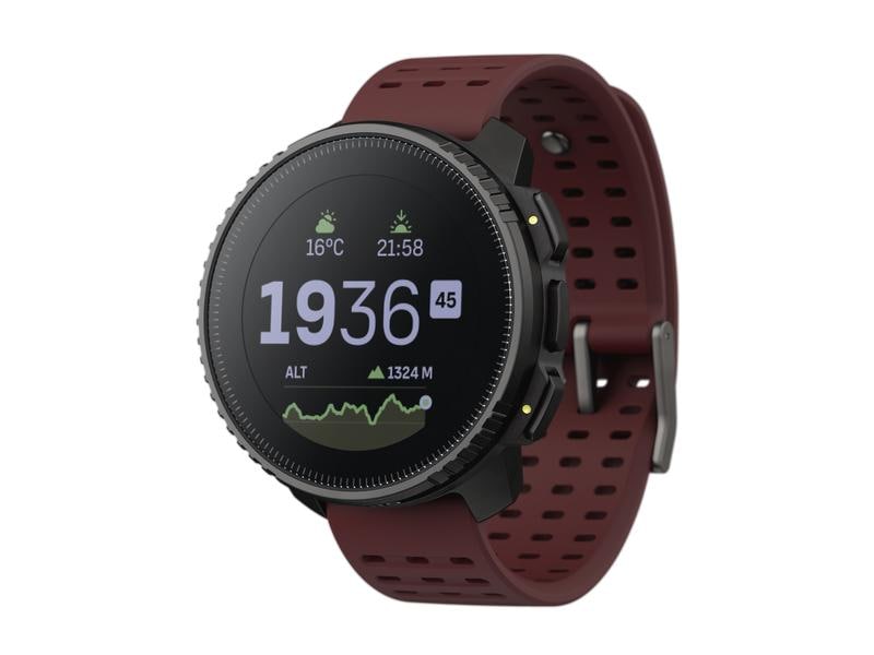 SUUNTO Sportuhr Vertical Black Ruby Abenteuer-Uhr für Outdoor-Expeditionen und Training