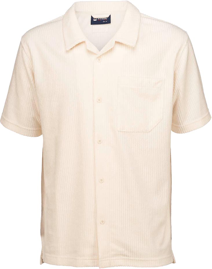 Terry Striped Shirt Herre 37/Offwhite
