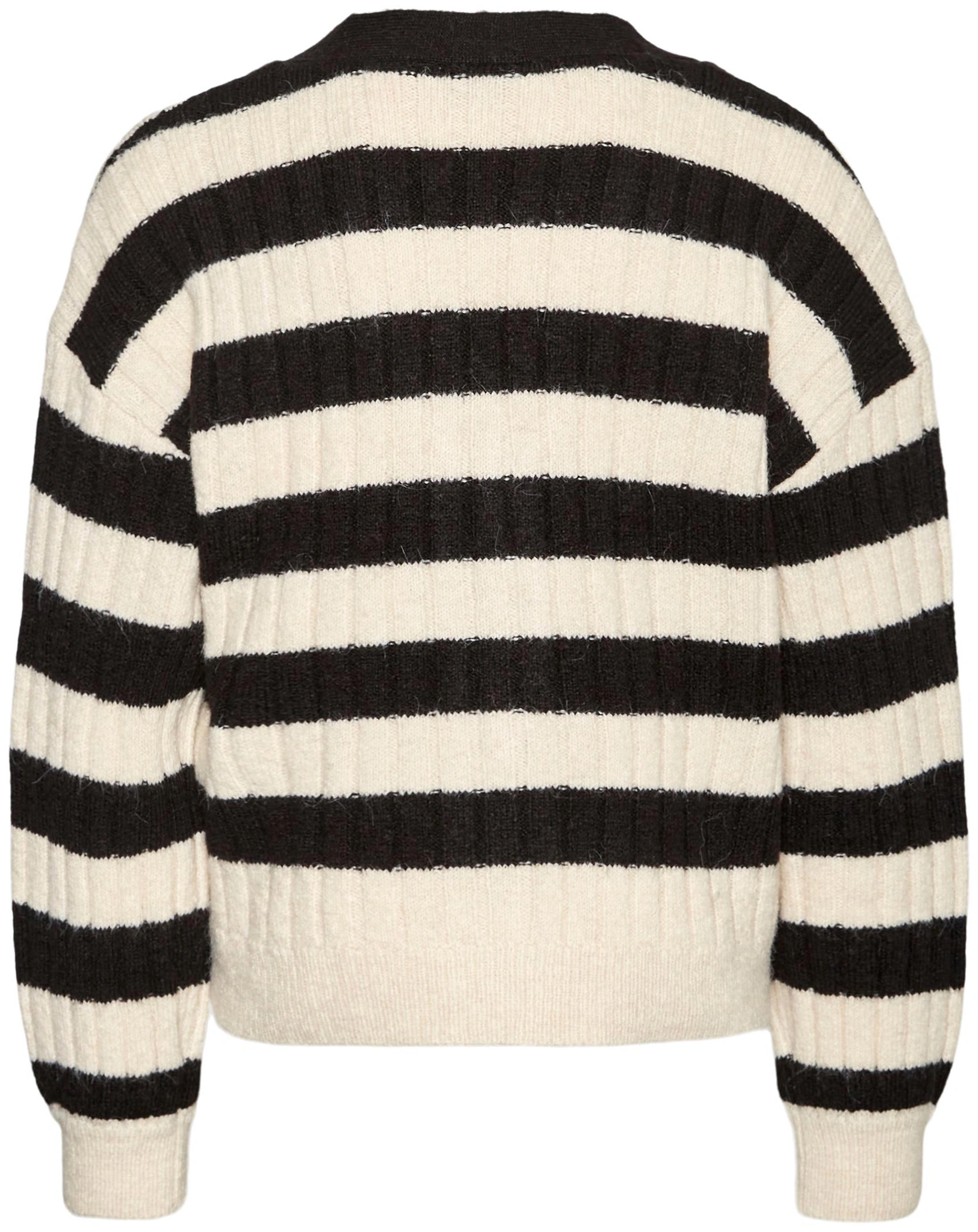 Strickjacke VMELYA in black/white