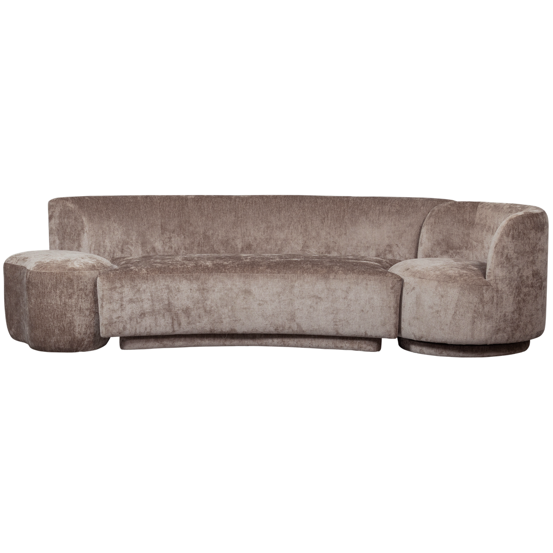 WOOOD   Combi-Popular Fauteuil + Poef Elementenbank