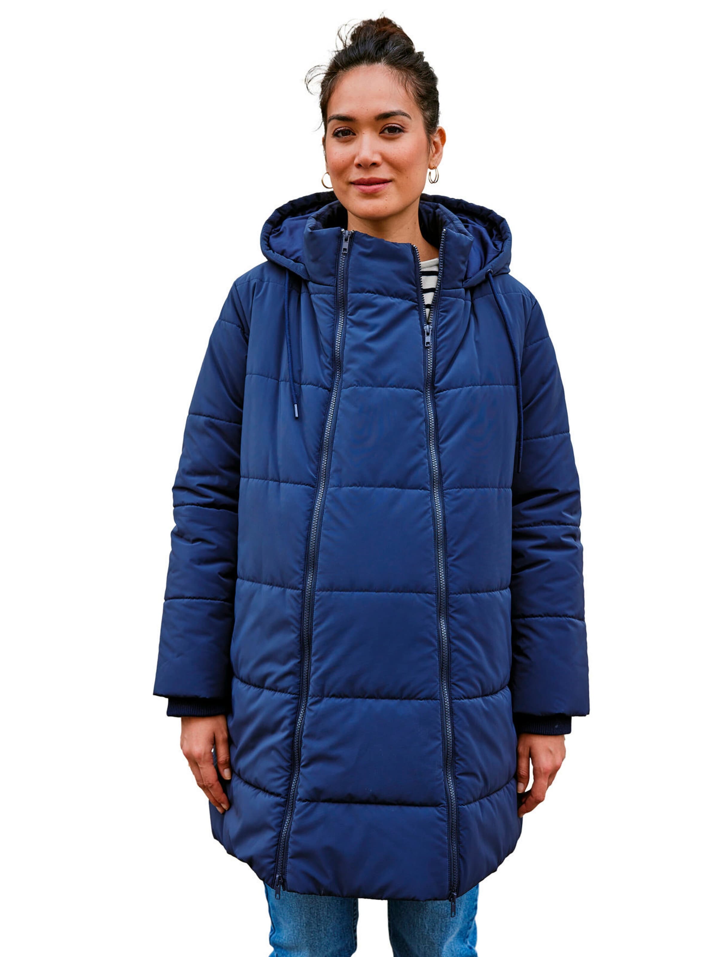 Envie de Fraise Gesteppter 2-in-1-Tragemantel für Schwangerschaft und Stillzeit mit Recycling-Polyester marine