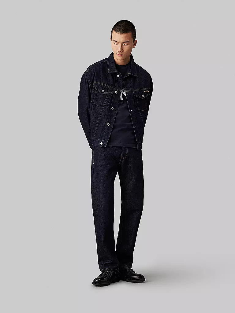 CALVIN KLEIN JEANS Jeans Straight FIt dunkelblau