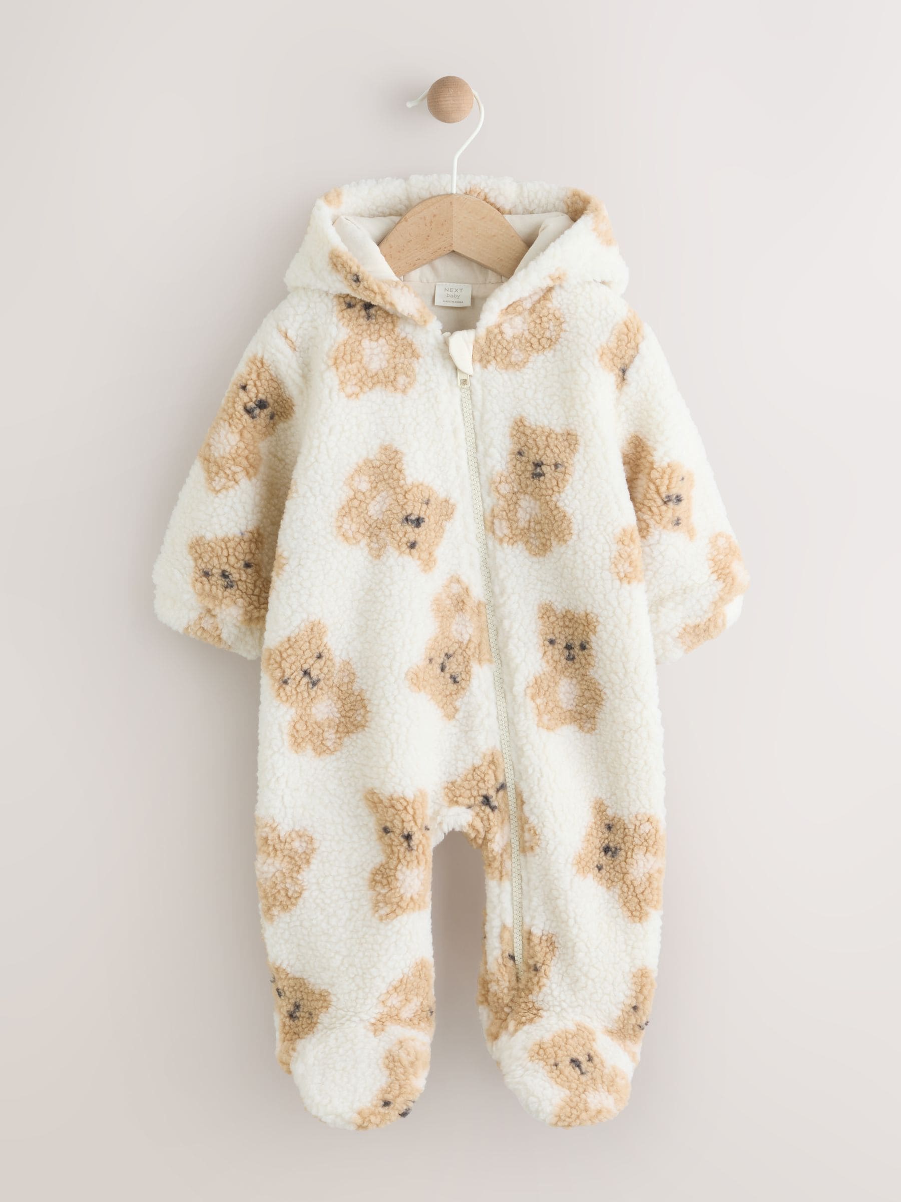 Natuurlijk - Bear Borg babypakje met all-over print (0-18mnd)