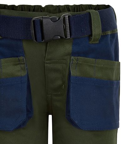 Minymo Arbeitsshorts - Grün/Navy