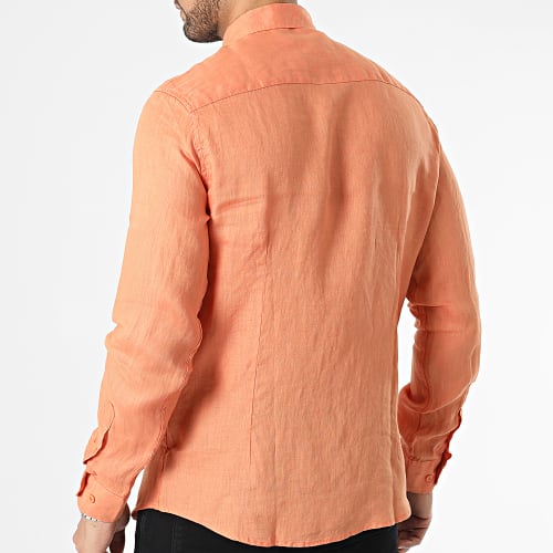 Chemise Manches Longues Orange