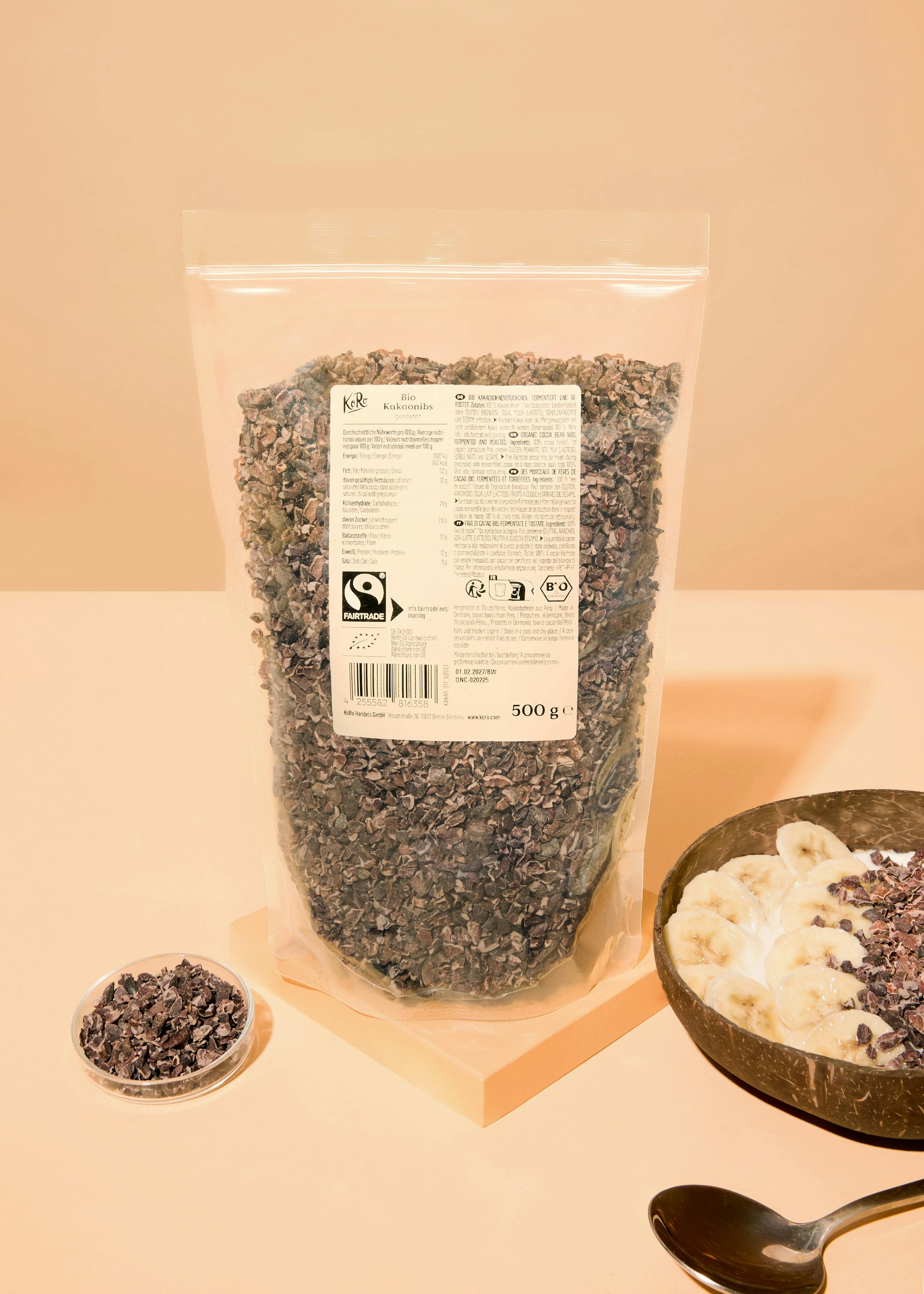 Bio Fairtrade Kakaonibs 500 g