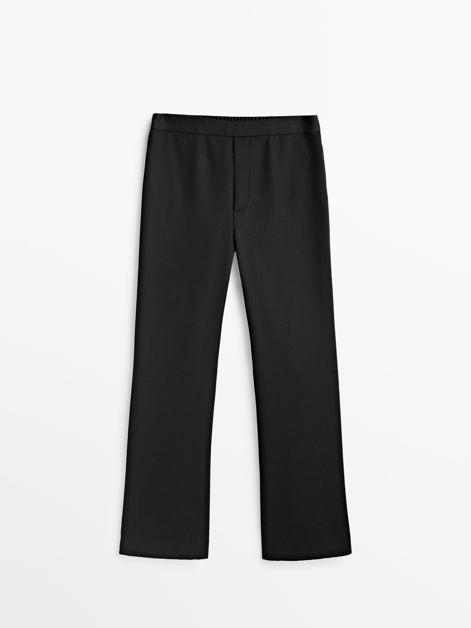 Calça com lana kick flare - NEGRO