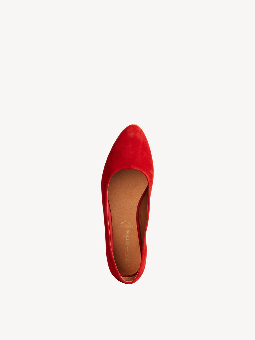 Leren Ballerina - rood