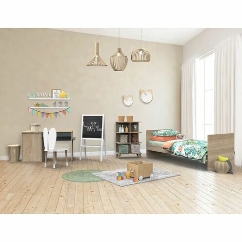 Lit 70x140 cm évolutif en lit junior 190 cm NOVA Gris volcan - SAUTHON
