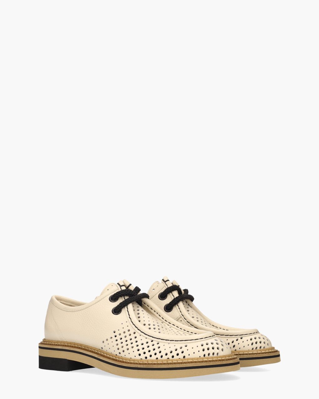 Pertini 32290 Off-White Dames Veterschoenen