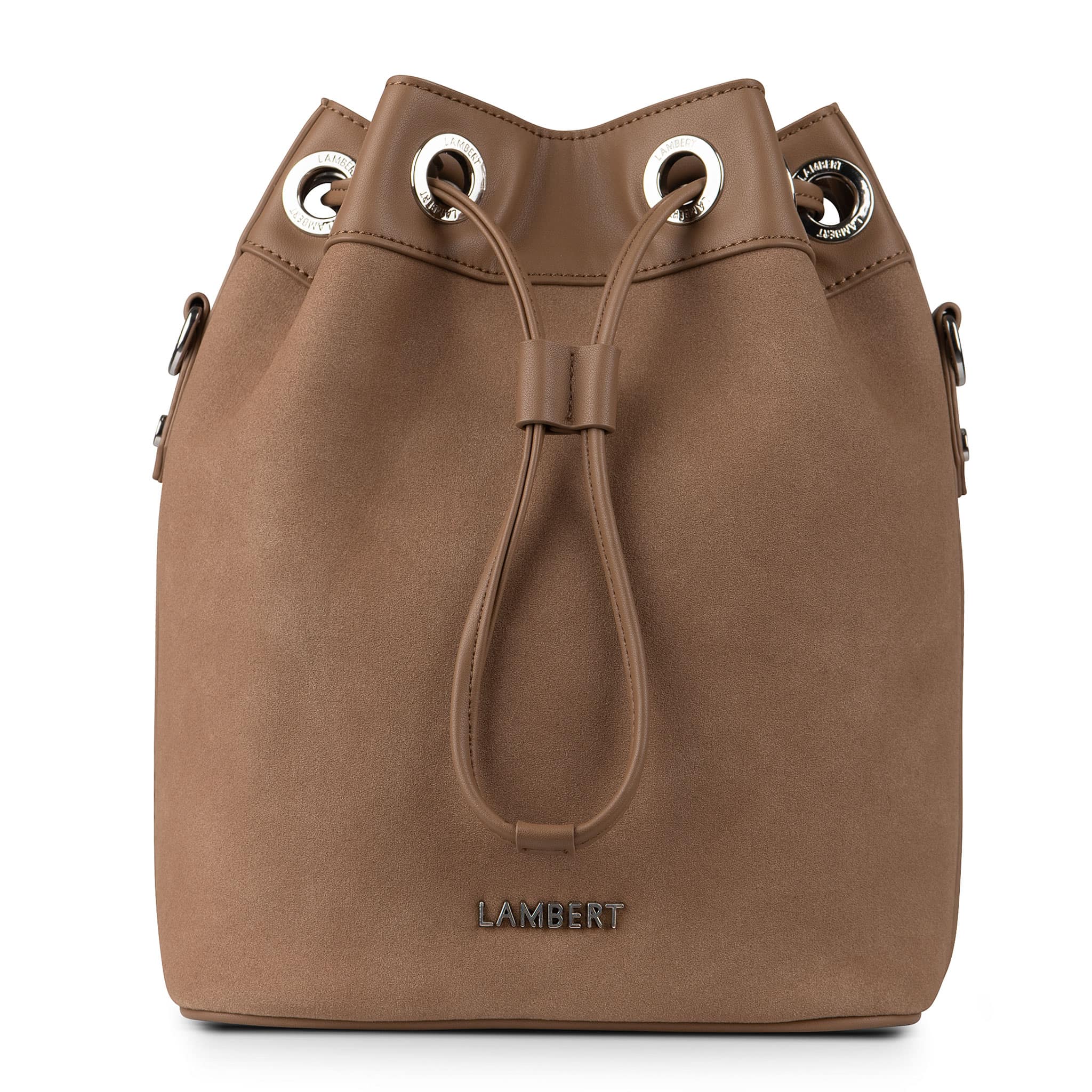Lambert Sac Bucket 2-en-1 en Microsuède Vegan Camilla - Taupe Downtown