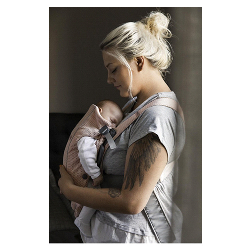 Porte-bébé Mini 3D Mesh - Rose Nacré