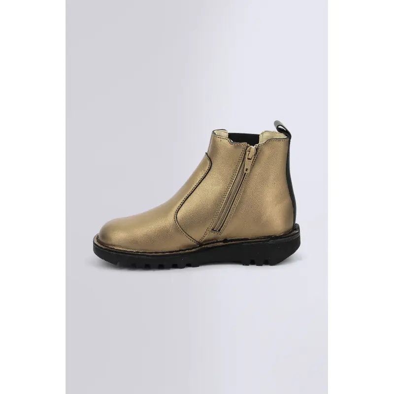 KICK YOTO KID BRONZE BOOTS Cuir Fille