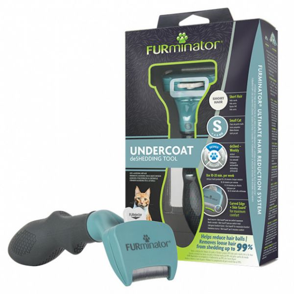 FURminator Escova Desembaraçadora Pelo Curto - Gato Pequeno