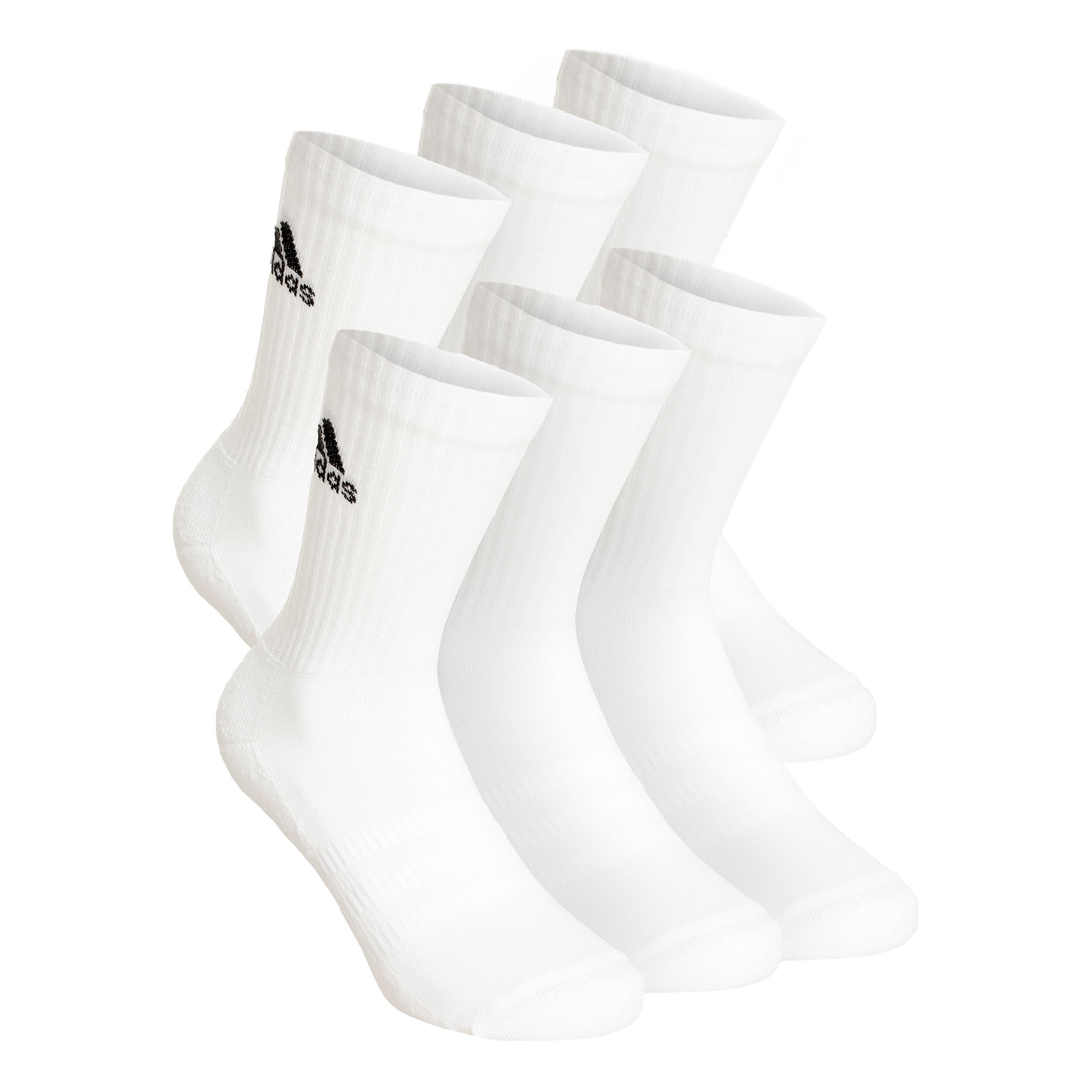 adidas Crew Sportswear Ankle Chaussettes De Sport Pack De 6 - Blanc , Noir