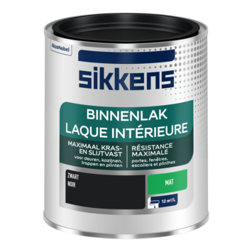 Sikkens binnenlak mat zwart 750 ml