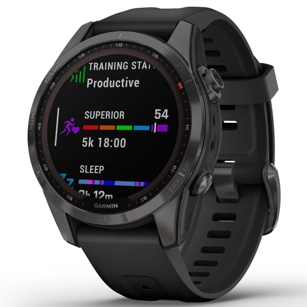 Montre cardio GPS GARMIN FENIX 7S SAPPHIRE SOLAR CARBON
