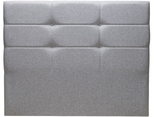 MERINOS - Tête de lit Cozy chine gris clair 160cm (170cm finie)