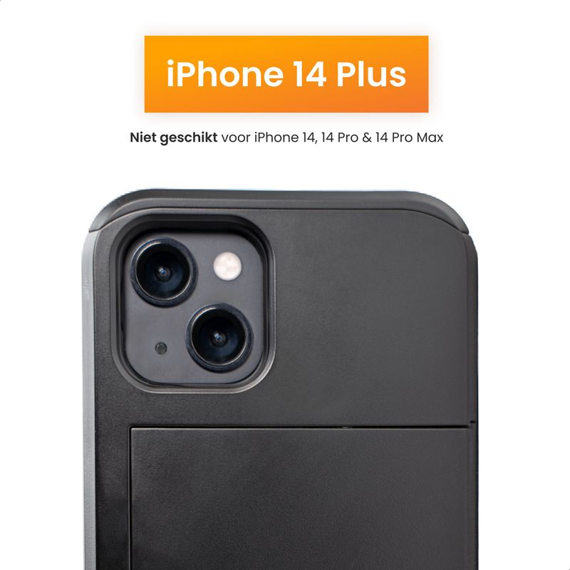 R2B - Utrecht - Telefoonhoesje - Geschikt voor iPhone 14 Plus - Pasjeshouder