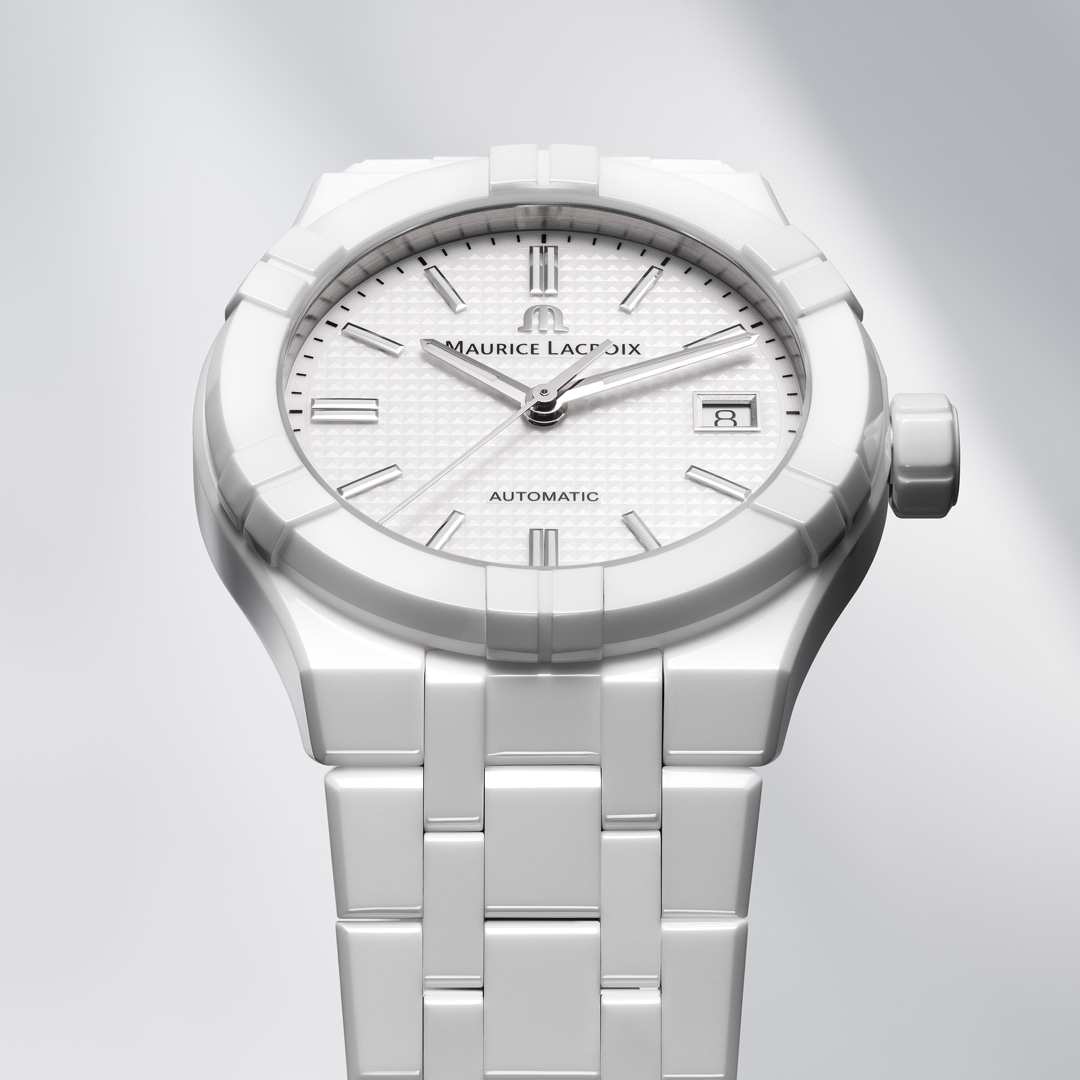Maurice Lacroix Aikon Automatik 39mm Keramik weiss