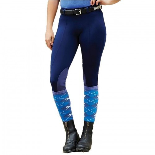 Calças legging infantis Dublin Performance Flex, azul marinho