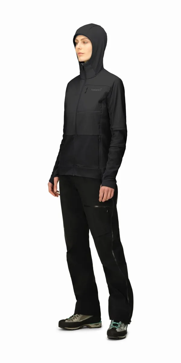 Norrøna Women's Falketind Alpha90 Insulated Zip Hood Caviar