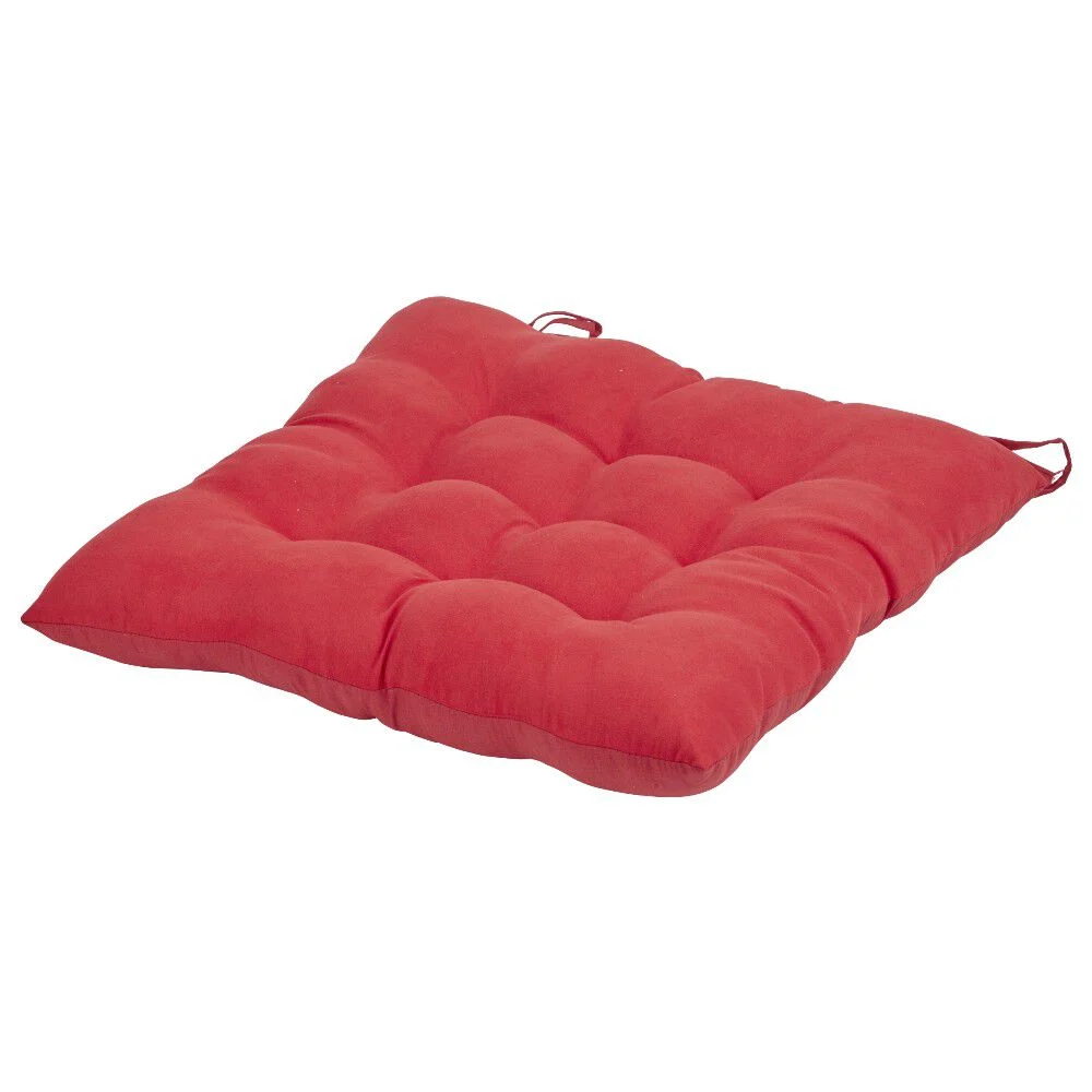 Dessus de chaise matelassé rouge