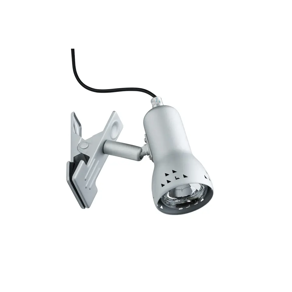 Paulmann Klemspot Gryps - 40W - E14 - Dimbaar - Geborsteld staal
