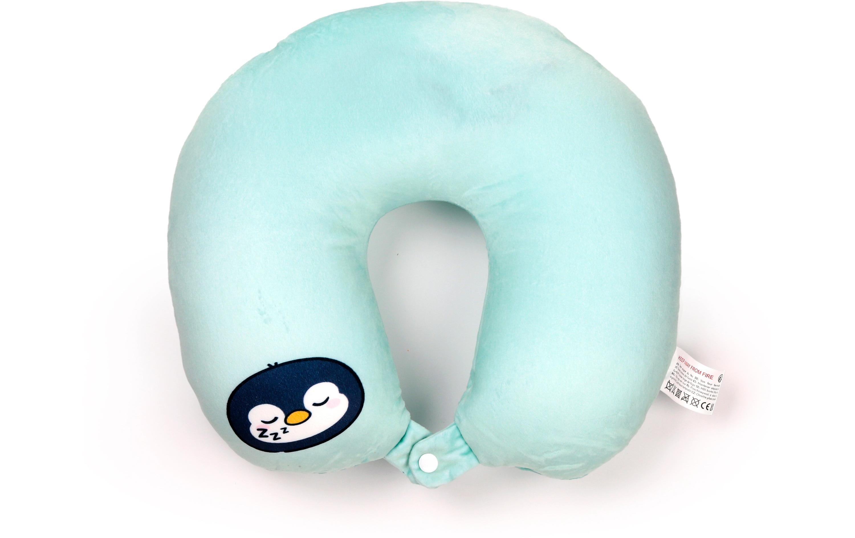 Reisekissen Plüsch 2 in 1 PinguinPlüsch Memory Foam Reisekissen