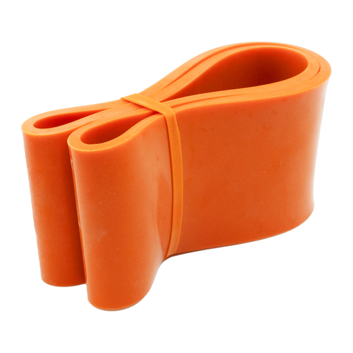 Faixa de resistência de látex larga e elástica com vários níveis de resistência.