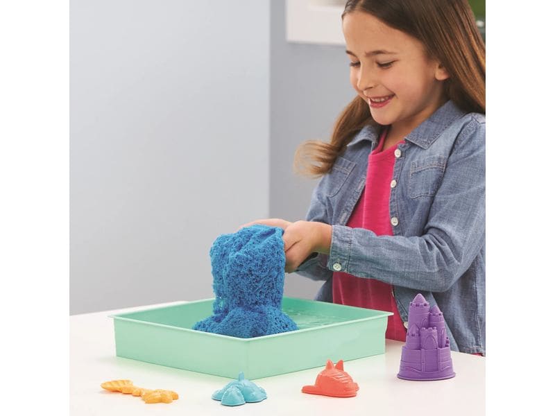 Spinmaster Sand Kinetic Sand Box Blau 454 g Sandkasten Spierlse