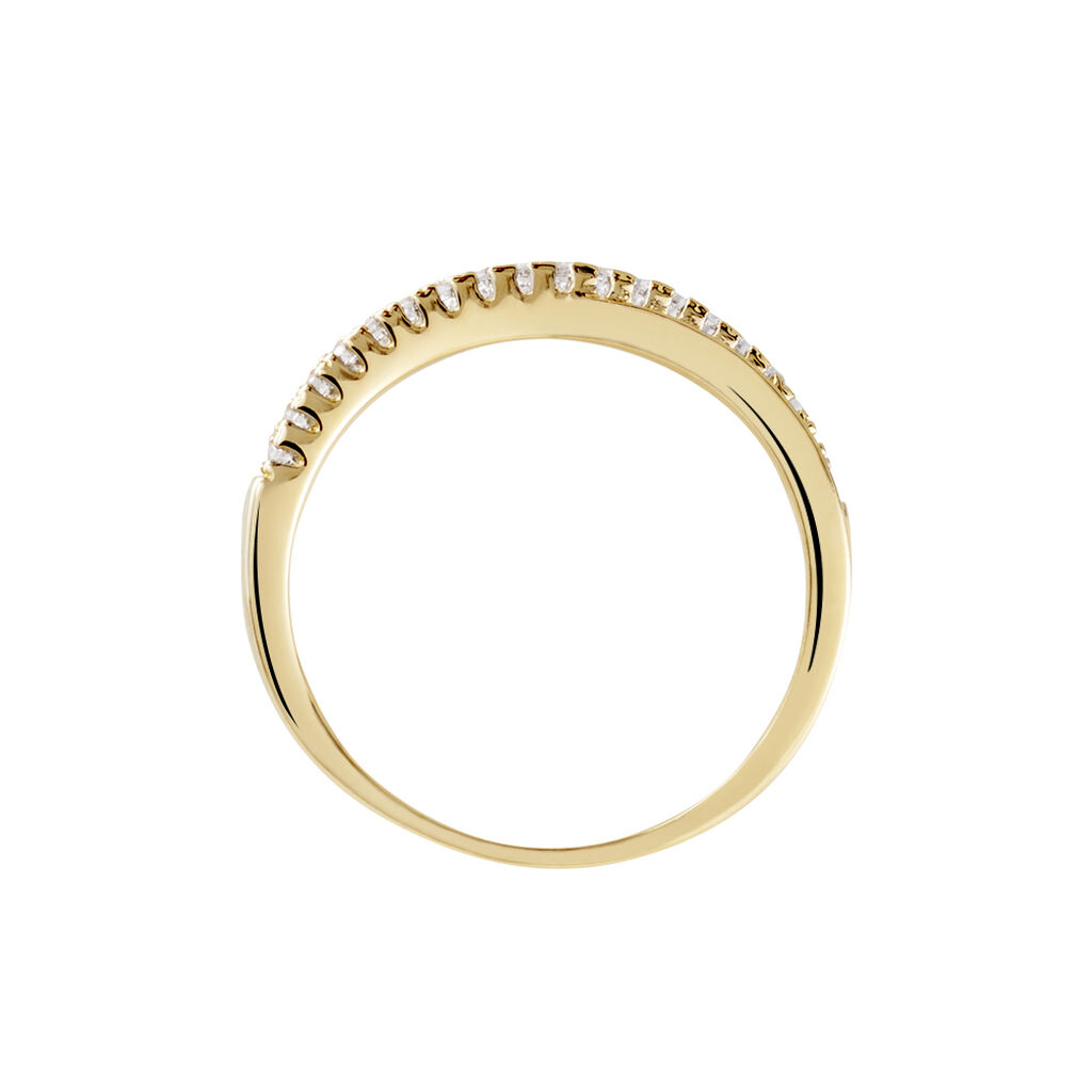 Bague Lia Plaqué Or Jaune Oxyde De Zirconium