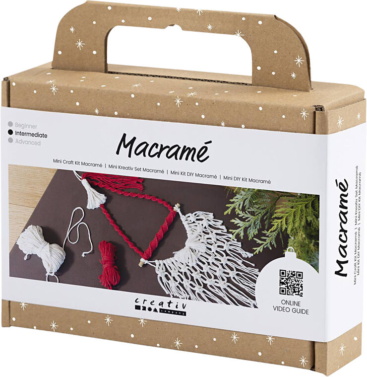 Creativ Company Mini DIY Kit Macramé, Julemand