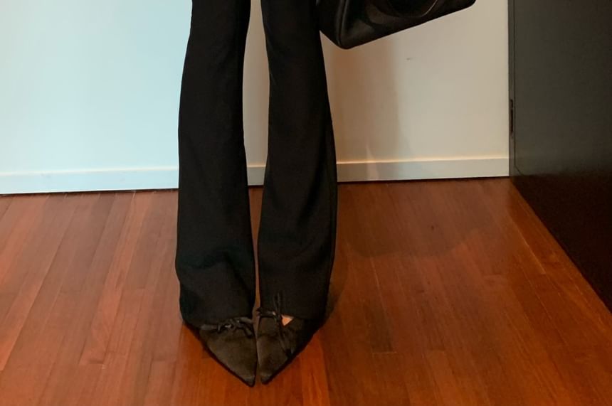 Metonymph - High Rise Plain Flared Pants
